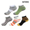 인테로 골프웨어 남녀 이중바닥쿠션 스포츠 골프양말 5종세트(랜덤) 여성용 IWWC-5