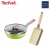 테팔 G6 원픽 냄비팬 22cm(그린)+죠르노펠리체 인덕션 멀티 사각팬 브라운 TFC-OP2GISB