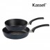 카셀 국내생산 블루 라이트 인덕션 (IH) 2종 A 세트(프라이팬28cm+ 궁중팬 24cm)