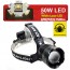 White Laser LED 충전식 줌 야외 헤드랜턴 X8
