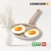LOOKCOOK 세라믹코팅 크림 2구팬 IH