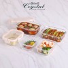 쉬젤 크리스탈 내열밀폐용기 직사각5종세트 (직사각400ml*3ea+640ml*2ea)