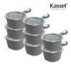 카셀 국내생산 퓨어린 다용도(햇밥용기, 레저용기) 손잡이 용기 275ml- 8종16p세트 그레이