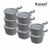 카셀 국내생산 퓨어린 다용도(햇밥용기, 레저용기) 손잡이 용기 275ml- 8종16p세트 그레이