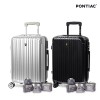 폰티악 테스 메탈PC 여행용캐리어 기내용 (20인치) + 파우치5종세트 PON-TS2024, PON-TS2050