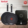 테팔 스피디 1구 인덕션레인지+인덕션 델리커시 티타늄 프라이팬 24cm+28cm IH7218ID48