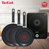 테팔 스피디 1구 인덕션레인지+인덕션 델리커시 티타늄 프라이팬 22cm+24cm+28cm IH7218ID248
