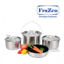 [프라젠] FraZen 프리미엄 쿡웨어 코펠 8P 세트 (9~10인용)