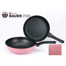 [BAUER PRO GERMANY] 바우어 프로 티타늄+세라믹 5중코팅 후라이팬 2종 세트/28cm 후라이팬, 28cm궁중팬