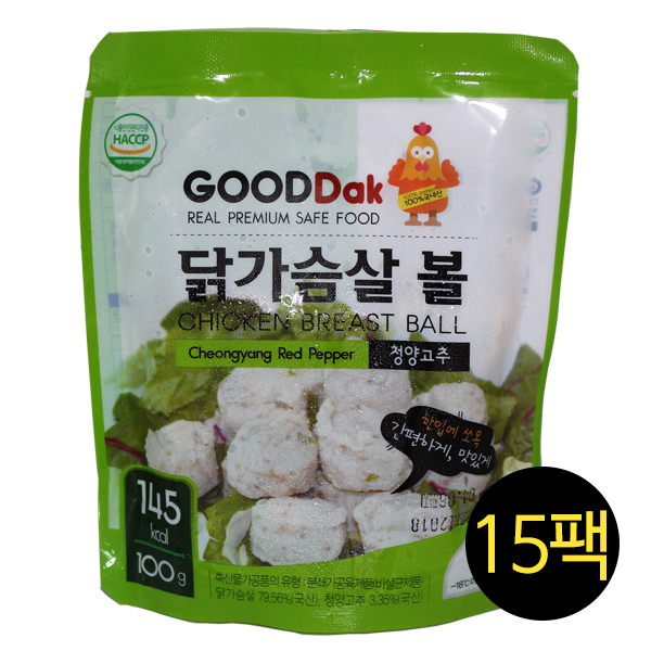 청양고추 닭가슴살볼 100gx15팩