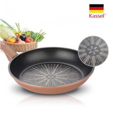 [Kassel ] 카셀 티타늄코팅 실리콘 손잡이 후라이팬 28cm