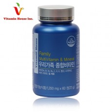 [비타민하우스] 우리가족 종합비타민 (1200mg*60정)*1통