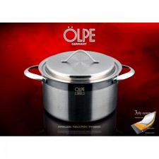 [OLPE] 독일 올페 엘레간트 3PLY냄비(통3중) 냄비 22CM(양수)OLP-22P
