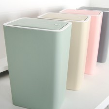 아도라하우스 원터치 사각 컬러 휴지통 8L