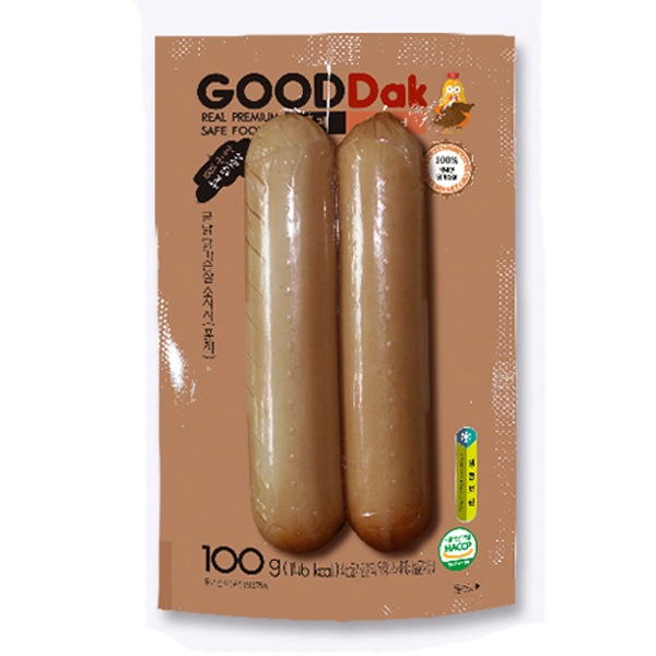 국산닭으로 만든 훈제 닭가슴살소시지 100gx15팩