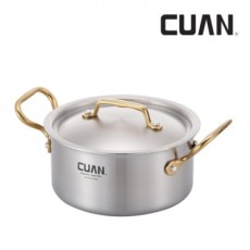 [CUAN] 쿠앤 헤닝골드 통3중 스텐레스 냄비 20양수