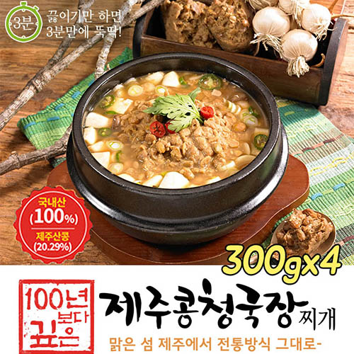 제주콩청국장찌개 300g 4팩