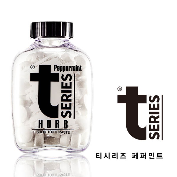 티시리즈 타정 치약 허브타입 페퍼민트  60정
