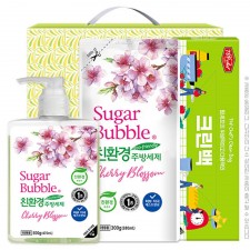 슈가버블 주방세제500펌프 주방세제300리필 크린백(3종)