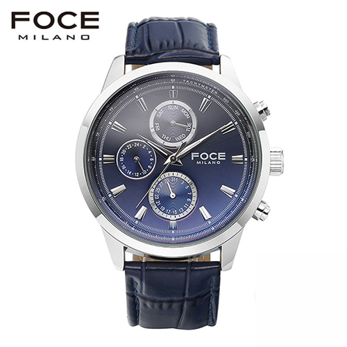 [FOCE]남성 가죽 손목시계 FM7504BU