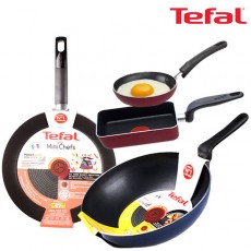 [테팔] 멕시칸 프라이팬 28cm+파워 블루 멀티팬 28cm+미니블리니스 에그팬 12cm+사각 에그팬 12*18cm TFC-MC8PBWEP12S18