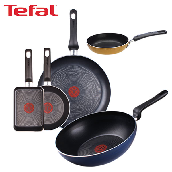 [테팔] 얼리 프라이팬 28cm+파워 블루 멀티팬 28cm+에그팬 12cm+미니팬 18cm+사각 에그팬 12*18cm TFC-EL8PBWEP3SET