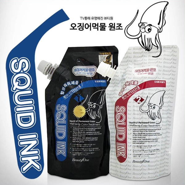 오징어 먹물 웰빙 칼라크림(새치커버용)
