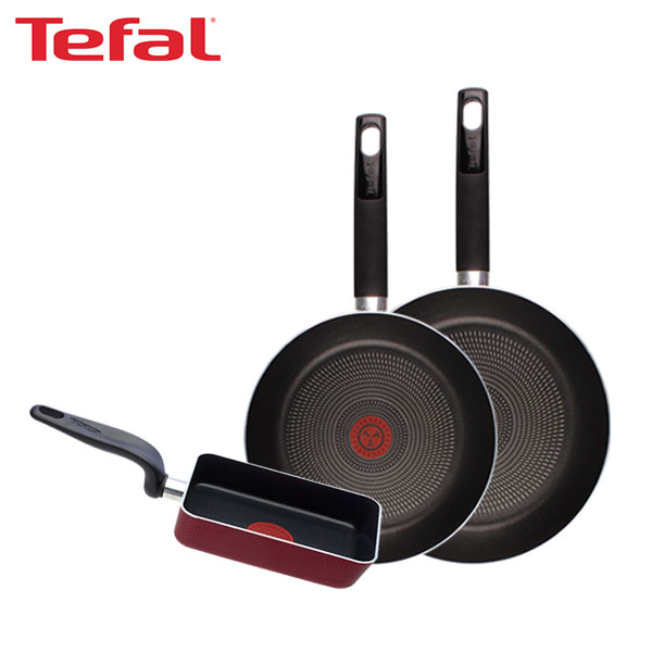 [테팔] 데코레이티브 시리즈 프라이팬 24cm+26cm+사각 에그팬 12X18cm TFC-DS46EPS18