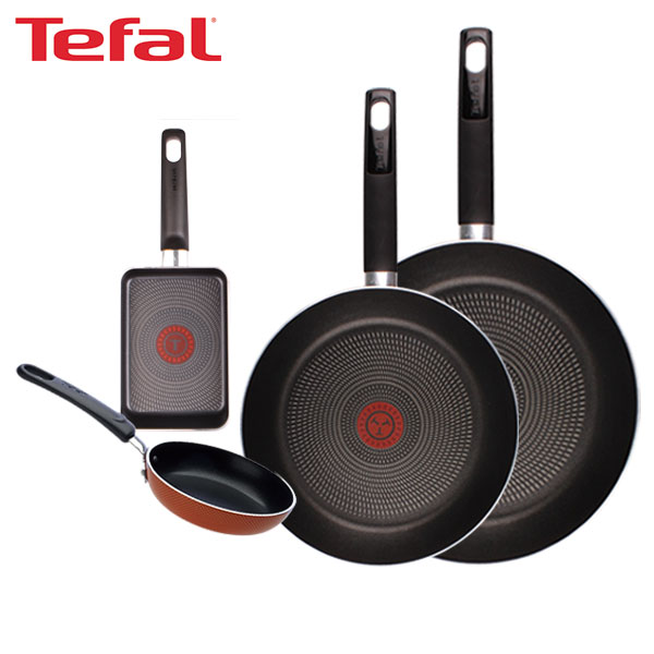 [테팔] 데코레이티브 시리즈 프라이팬 26cm+30cm+미니팬 12cm+사각 에그팬 12X18cm TFC-DS630EP12S18