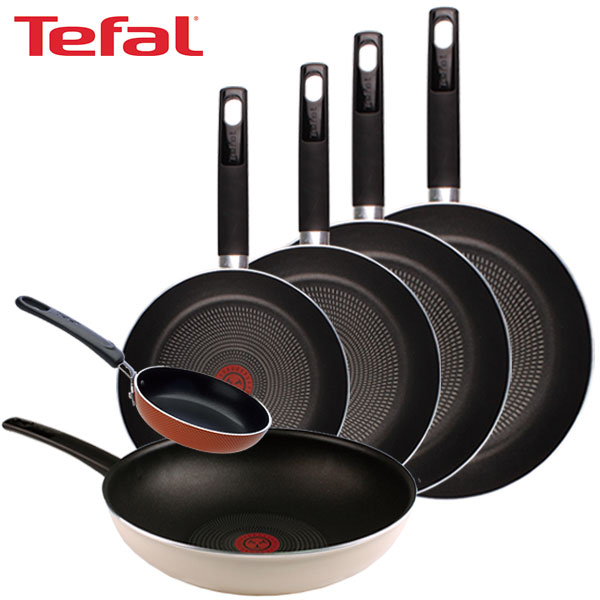 [테팔] 데코레이티브 시리즈 프라이팬 24cm+26cm+28cm+30cm+멀티팬 28cm+미니팬 12cm TFC-DS46830WEP12