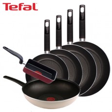 [테팔] 데코레이티브 시리즈 프라이팬 24cm+26cm+28cm+30cm+멀티팬 28cm+사각 에그팬 12X18cm TFC-DS46830WEPS18