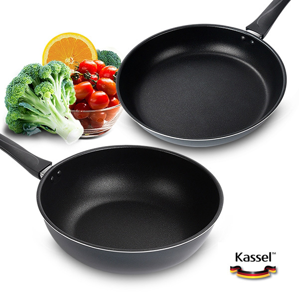 카셀 네츄럴 베이직 [2종 B 세트-후라이팬 28CM+궁중팬 28CM]
