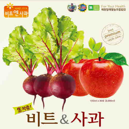 비트앤사과즙 1박스_100ml*60봉