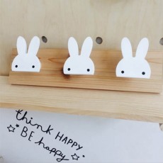 우드 토끼 벽걸이 다용도걸이 옷걸이 후크