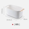 우드 손잡이 장난감 소품 정리 바구니 중형