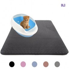 고양이 사막화방지 모래 발판 청소 매트 블랙 55*75(L)