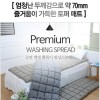 [미래앤데코]순면 70mm 쥬니퍼 패치 쿠션 토퍼겸 러그방석 45x45 (2장세트)
