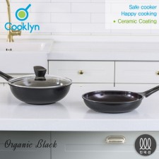 [수미네반찬 협찬][쿡클린] IH 오가닉블랙 세라믹 후라이팬 3종 26F28W28G