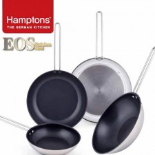 [Hamptons]독일 햄튼 EOS 스텐 인덕션 겸용 후라이팬 4종-(원형팬22cm+26cm+28cm+궁중팬28cm)