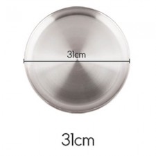 플라이토 국산 원형 스텐레스 다용도 쟁반 31cm
