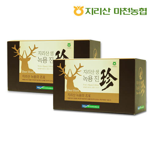 마천농협 지리산 생녹용 진 70mlx30포 1+1