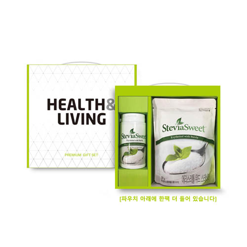 스테비아 스위트 3종 선물세트 (용기 240g x 1ea + 파우치 200g x 2팩)