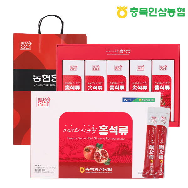 충북인삼농협 미녀의시크릿 홍석류스틱 (13ml X 30포)