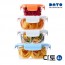 다토 밀폐용기 4호(380ml*1개,600ml*2개,800ml*1개)