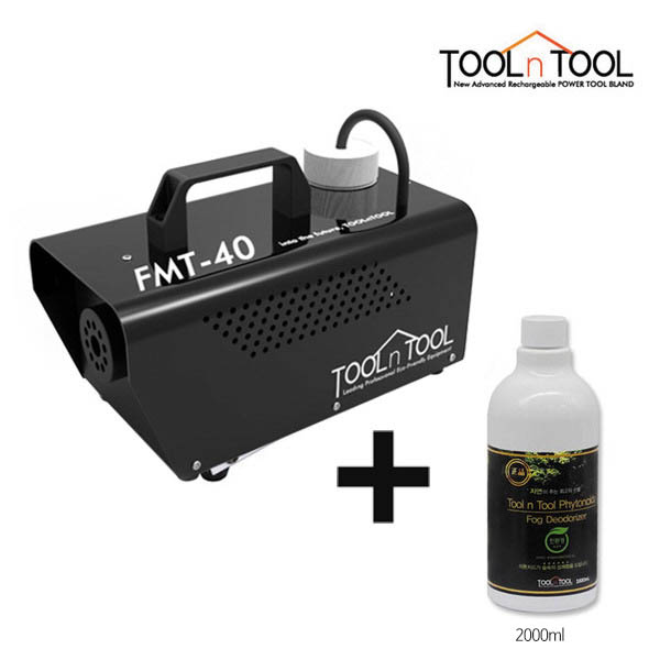[툴앤툴] 공기청소기 케어로 블랙에디션 새집증후군 냄새제거 FMT-40(블랙)+전용 피톤치드액 2000ml