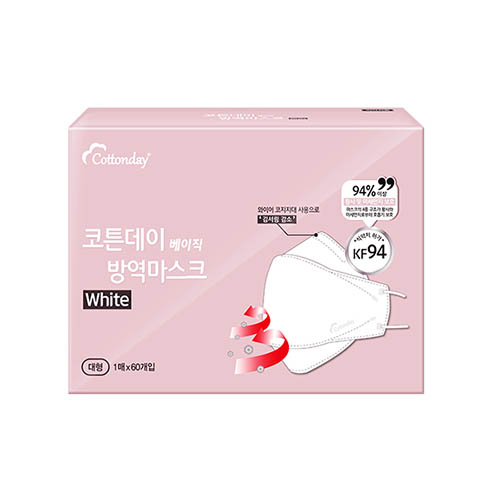 코튼데이 베이직 방역마스크 KF94x60ea