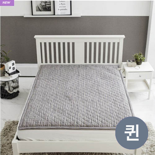 [더조은잠] 마이크로모달 온열DC 탄소섬유매트 퀸 웨이브그레이