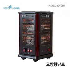 [이지리빙] 오방향 입체난로 석영관 타이머 히터 EL-GY004