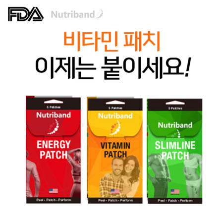 뉴트리밴드 붙이는 에너지 비타민 슬림라인 패치 5p