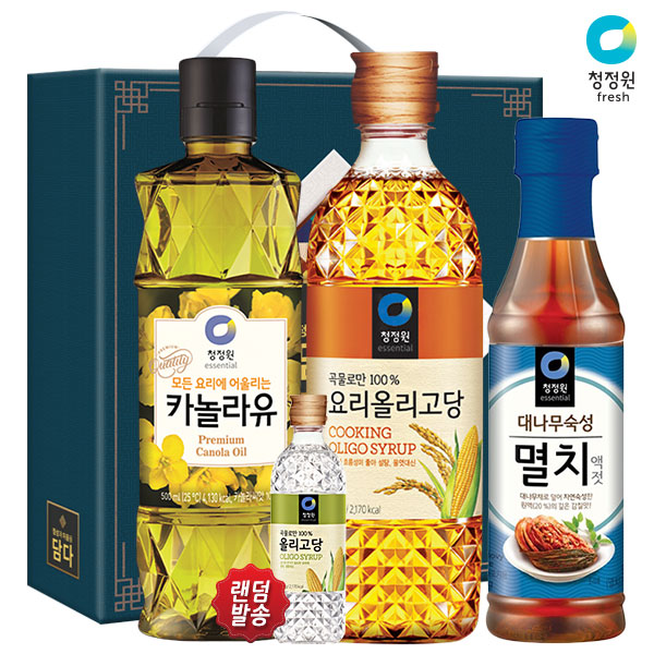 청정원 카놀라유 올리고당700 멸치액젓(3종)